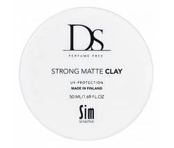 Sim Sensitive DS Perfume Free Cas: Воск для укладки волос сильной фиксации без отдушек (Stronge Matte Clay), 50 мл