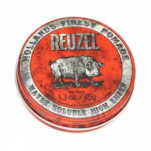 Reuzel: Помада для укладки волос, красная банка (Pomade Water Soluble High Sheen)