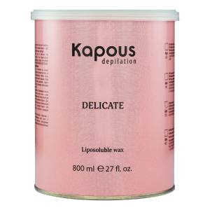 Kapous Depilations: Жирорастворимый воск с ароматом Шоколада в банке, 800 мл