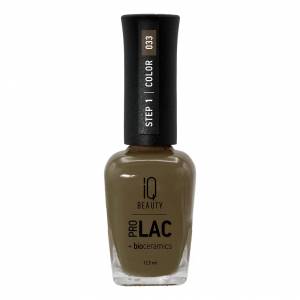 IQ Beauty: Лак для ногтей профессиональный укрепляющий с биокерамикой #033/ Olive Oyl (Nail Polish Prolac+bioceramics), 12,5 мл