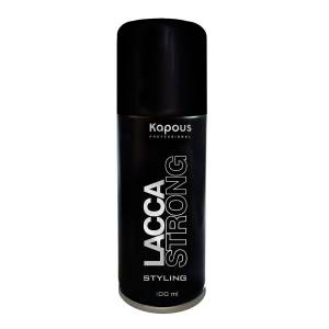 Kapous Styling: Лак аэрозольный для волос сильной фиксации «Lacca Strong», 100 мл