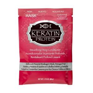 Hask Keratin Protein: Маска для придания гладкости волосам с протеином Кератина (Smoothing Deep Conditioner), 50 гр