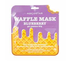Kocostar: Противовоспалительная вафельная маска для лица «Черничное наслаждение» (Waffle Mask Blueberry)