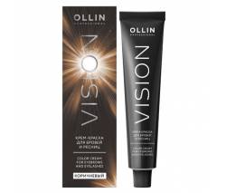 Ollin Professional Vision: Крем-краска для бровей и ресниц Коричневый (Brown) 20 мл + лепестки