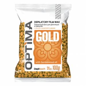 Depiltouch Optima: Пленочный воск для депиляции в гранулах «Gold», 100 гр