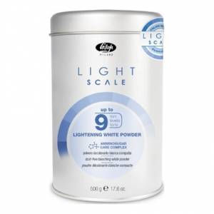 Lisap Milano Light Scale: Порошок, обесцвечивающий на 9 тонов (Lightening White Powder), 500 гр