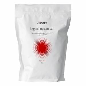 Marespa: Английская соль для ванн с розмарином и мятой (English epsom salt Rosemary & Mint), 2000 гр