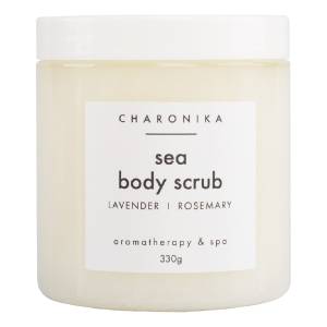 Charonika: Скраб для тела лаванда/розмарин (Sea Body Scrub), 330 гр