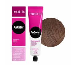 Matrix Soсolor Pre-Bonded: Краситель Темный блондин натуральный перламутровый СоКолор 6NV с бондером, 90 мл