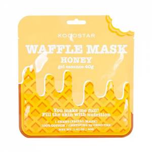 Kocostar: Питательная вафельная маска для лица «Медовое удовольствие» (Waffle Mask Honey)