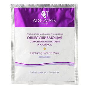 Algomask: Маска отшелушивающая для лица и тела (Exfoliating peel off mask), 25 гр