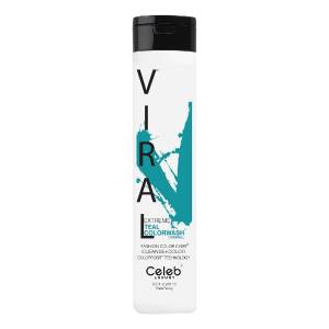 Celeb Luxury Viral: Шампунь для яркости цвета Ярко Бирюзовый (Shampoo Extreme Teal), 245 мл