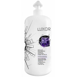 Luxor Home: Мицеллярный увлажняющий шампунь для волос и кожи головы с пробиотиками, коллагеном и маслом чиа с дозатором, 1000 мл