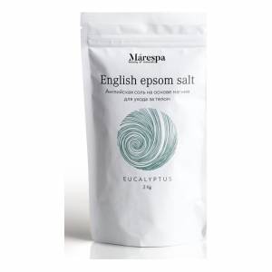 Marespa: Английская соль для ванн c эвкалиптом (English epsom salt Eucalyptus), 2000 гр