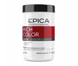 Epica Rich Color: Маска для окрашенных волос с маслами манго, макадамии и экстрактом виноградных косточек, 1000 мл
