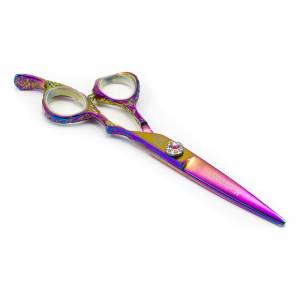 Mizuka: Ножницы парикмахерские PBS-CK15 (5.5") Узор, цвет Фиолетовый