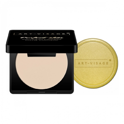 Art-Visage: Компактная пудра для жирной и комбинированной кожи Perfect Skin, кремовый 214