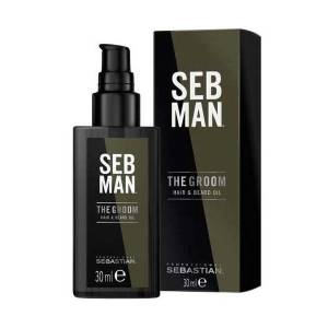 Seb Man: Масло для ухода за волосами и бородой (The Groom Hair and Beard Oil), 30 мл