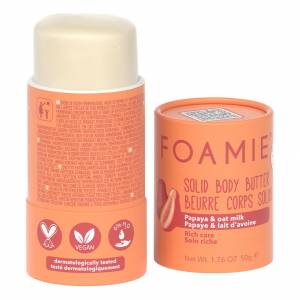 Foamie: Твердое масло для тела с папайей и овсяным молочком (Oat to Be Smooth), 50 гр