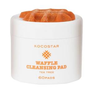Kocostar: Очищающие вафельные диски для лица с экстрактом чайного дерева / Waffle Cleansing Pad), 60 шт