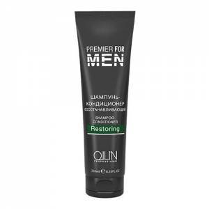 Ollin Professional Premier for Men: Шампунь-кондиционер восстанавливающий (Shampoo-Conditioner Restoring), 250 мл