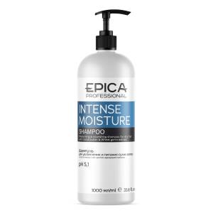 Epica Intense Moisture: Шампунь для увлажнения и питания сухих волос c маслом какао и экстрактом зародышей пшеницы, 1000 мл