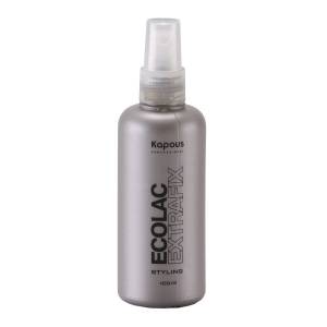 Kapous Styling: Лак для волос жидкий сверхсильной фиксации «Ecolac Extrafix», 100 мл