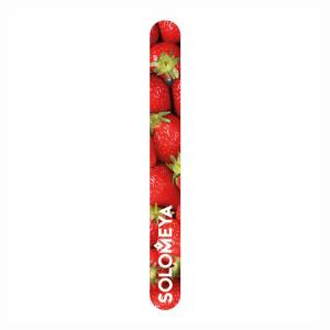 Solomeya: Пилка для натуральных и искусственных ногтей 180/220 "Клубничный смузи" (Strawberry smoothie Nail File 14)