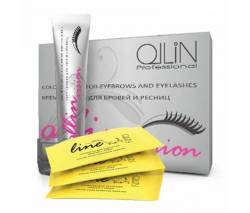 Ollin Professional Vision: Крем-краска для бровей и ресниц Черный (Black) 20 мл, салфетки под ресницы 15 пар