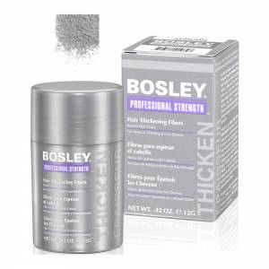 Bosley Pro Hair Thickening: Кератиновые волокна - седой (Fibers Gray), 12 гр