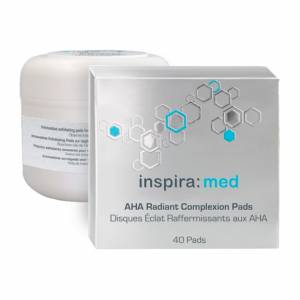 Inspira Med: Диски-спонжи с AHA-кислотами для обновления и сияния кожи (AHA Radiant Complexion Pads), 40 шт
