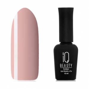 IQ Beauty: Гель-лак для ногтей каучуковый #028 Сamel wool (Rubber gel polish), 10 мл