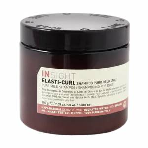 Insight Elasti-Curl: Увлажняющий шампунь-воск для кудрявых волос (Pure mild shampoo), 200 мл