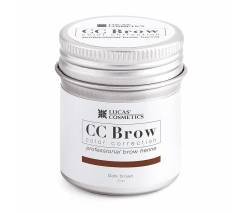 Lucas Cosmetics: Хна для бровей CC Brow (dark brown) в баночке (темно-коричневый)