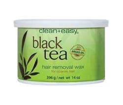 Clean & Easy: Воск "Черный чай" для жестких волос (Warm Wax Black tea), 390 мл