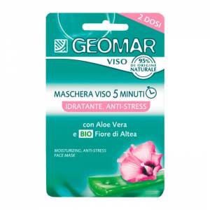 Geomar: Маска для лица анти-стресс увлажняющая с натуральным цветком Алтеи (Viso Idratante Anti-Stress), 15 мл