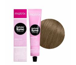Matrix Soсolor Sync Pre-Bond: Краситель Блондин натуральный пепельный СоКолор Синк 7NA с бондером, 90 мл