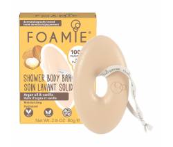 Foamie: Очищающее средство для тела без мыла с ванилью и аргановым маслом (Kiss me Argan), 80 гр