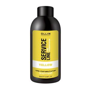 Ollin Professional Service Line: Флюид-препигментатор желтый (Yellow Fluid-Pre-Color), 90 мл