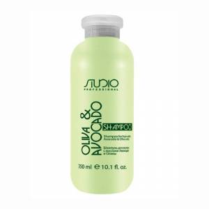 Kapous Studio Olive and Avocado: Шампунь увлажняющий для волос с маслами авокадо и оливы, 350 мл
