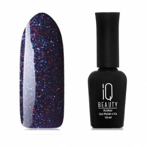 IQ Beauty: Гель-лак для ногтей каучуковый #073 Festive fireworks (Rubber gel polish), 10 мл