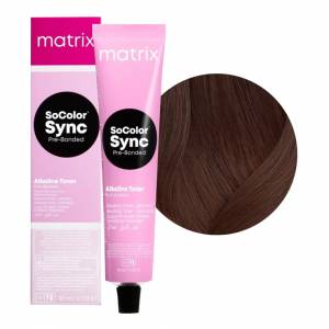 Matrix Color Sync: Краска для волос 5М светлый шатен мокка (5.8), 90 мл