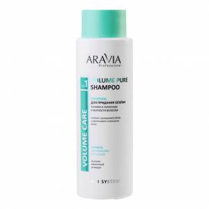 Aravia Professional: Шампунь для придания объема тонким и склонным к жирности волосам (Volume Pure Shampoo), 400 мл