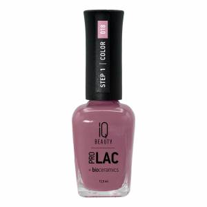 IQ Beauty: Лак для ногтей профессиональный укрепляющий с биокерамикой #018/ Purple lavender (Nail Polish Prolac+bioceramics), 12,5 мл
