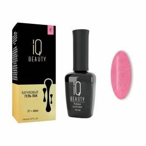 IQ Beauty: Гель-лак для ногтей каучуковый #118 Spazz out (Rubber gel polish), 10 мл