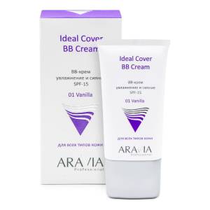 Aravia Professional: BB-крем увлажняющий SPF-15, тон 01 (Ideal Cover BB-Cream Vanilla), 50 мл