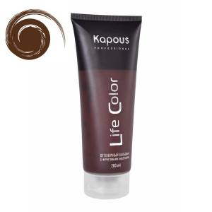 Kapous Life Color: Бальзам оттеночный для волос Коричневый, 200 мл