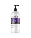 Epica Cold Blond: Шампунь с фиолетовым пигментом, маслом макадамии и экстрактом ромашки, 1000 мл