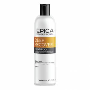 Epica Deep Recover: Шампунь для восстановления повреждённых волос маслом сладкого миндаля и экстрактом ламинарии, 300 мл