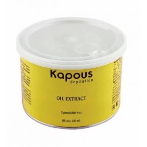 Kapous Depilations: Жирорастворимый воск с экстрактом масла Авокадо в банке, 400 мл